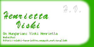 henrietta viski business card